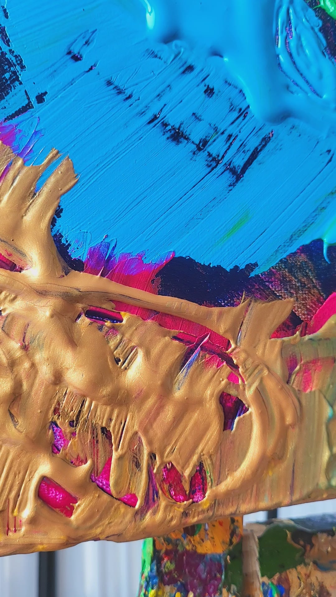 Ascension in Turquoise and Gold