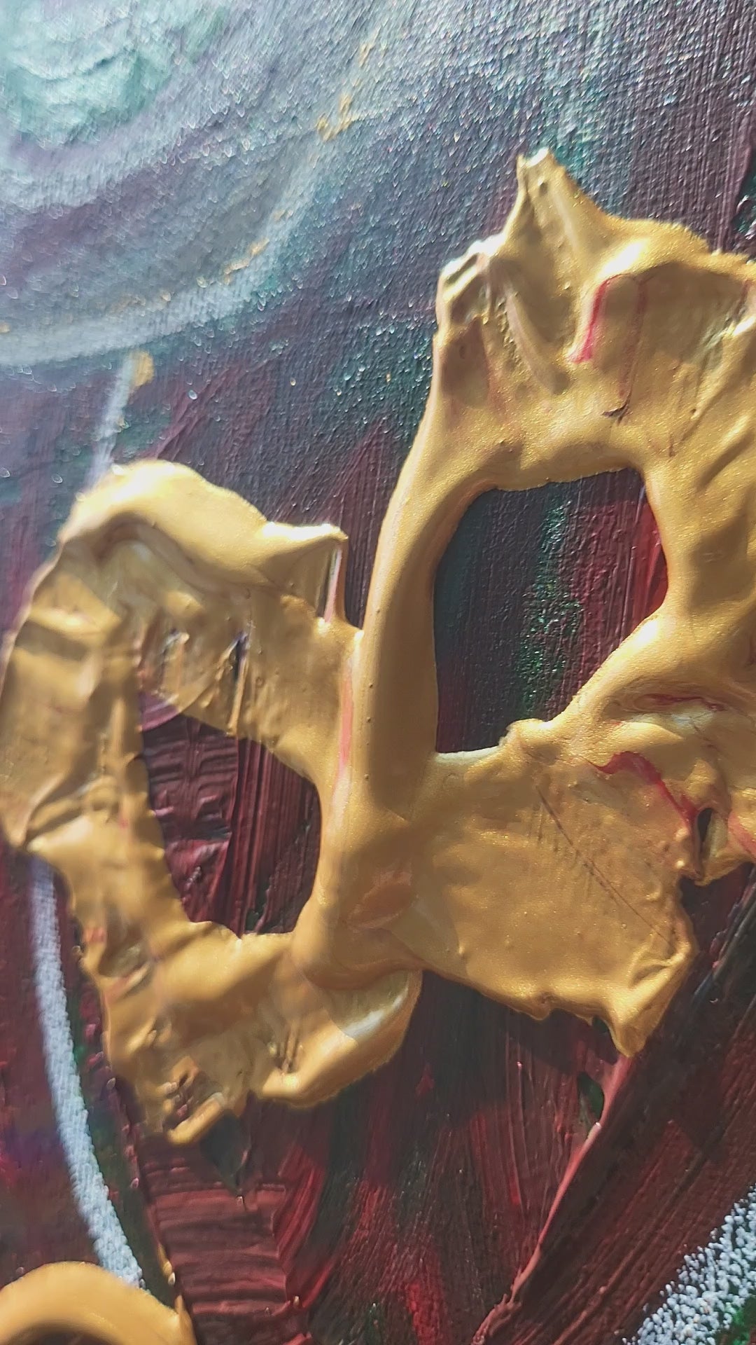 Twinflames  : The Golden Resonance (Channeled original painting)