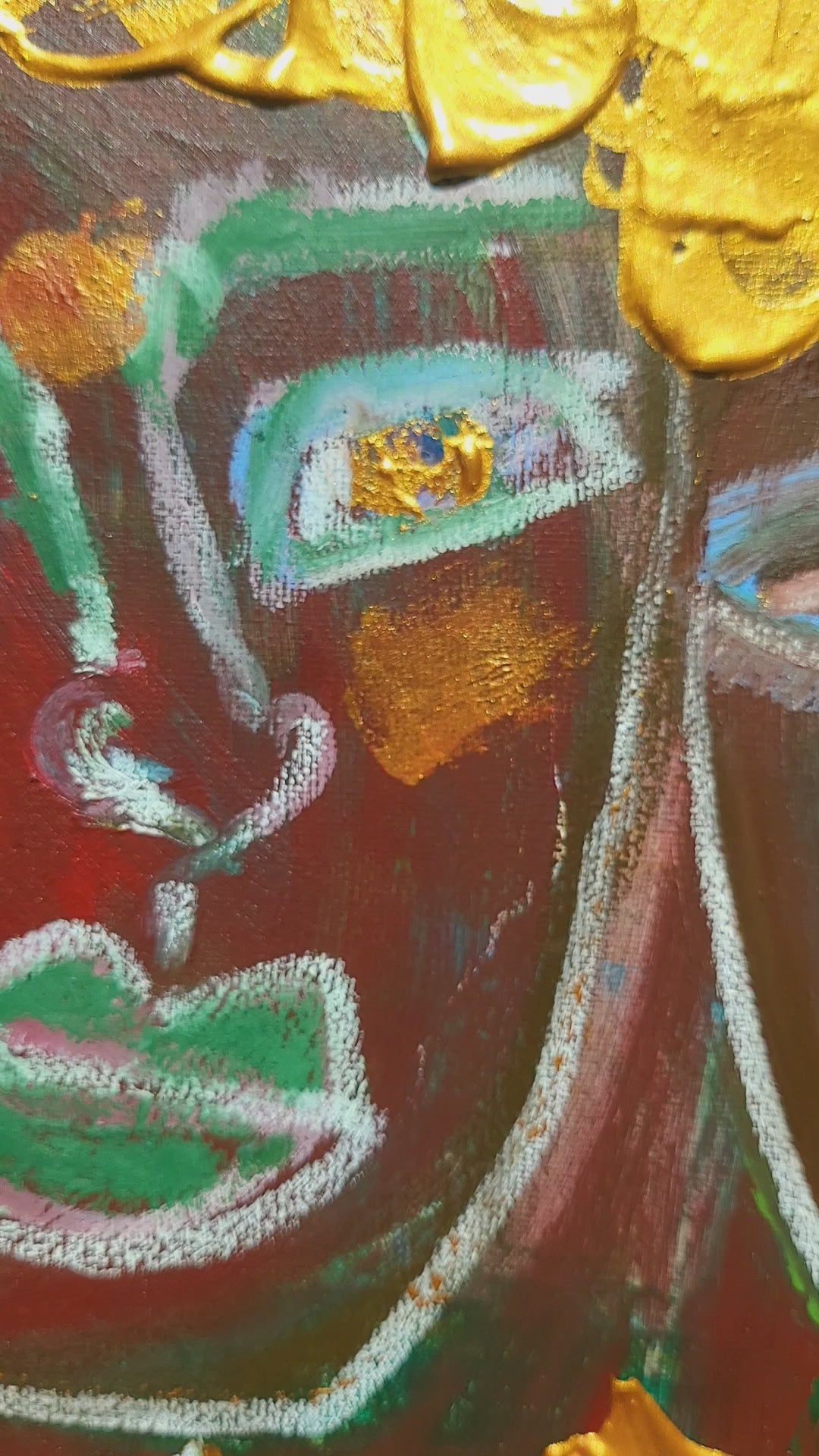 Twinflames  : The Golden Resonance (Channeled original painting)