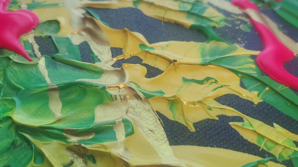 The Sacred  Flow: Vibrant Pulse of Gold