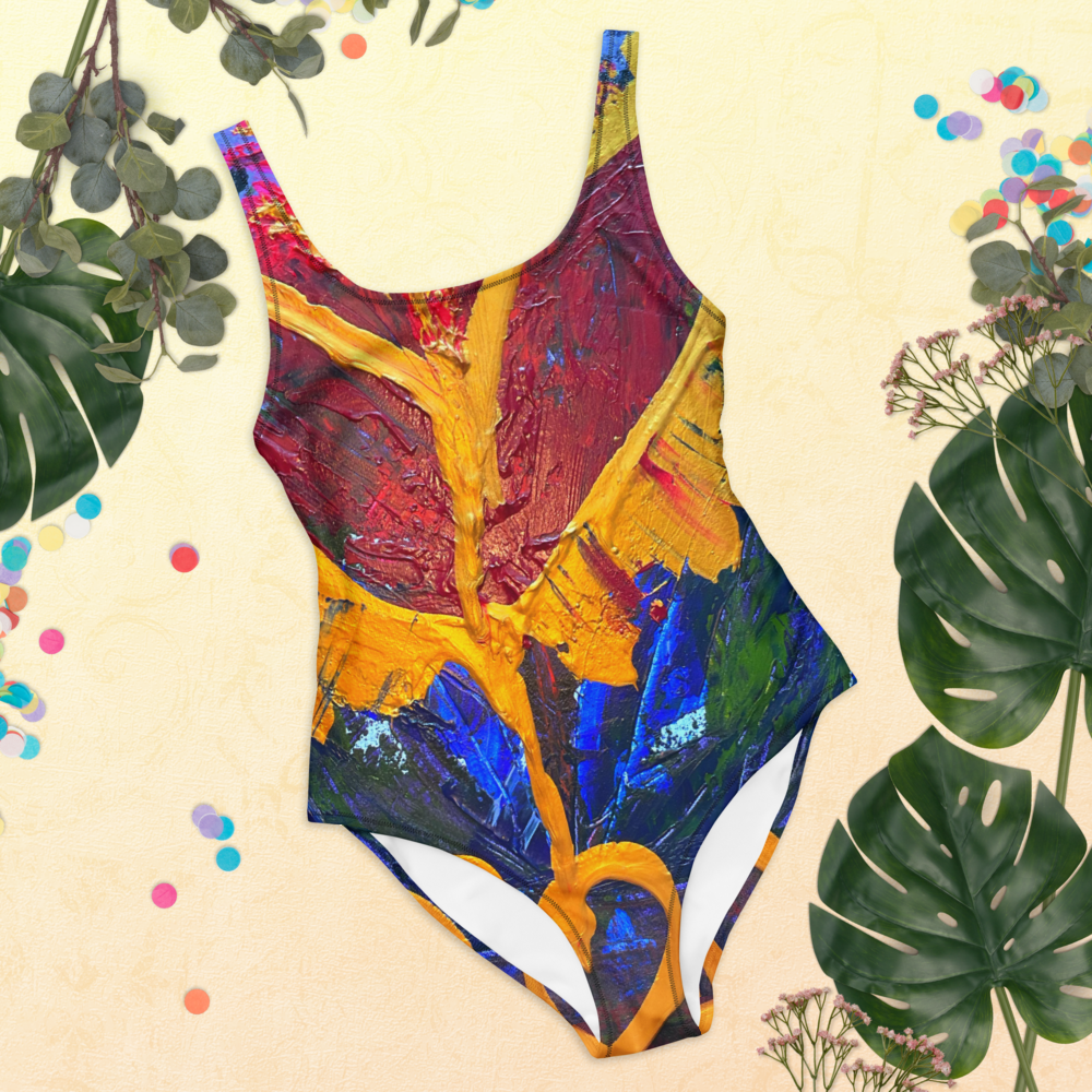 Radiant Abundance: One-Piece Swimsuit