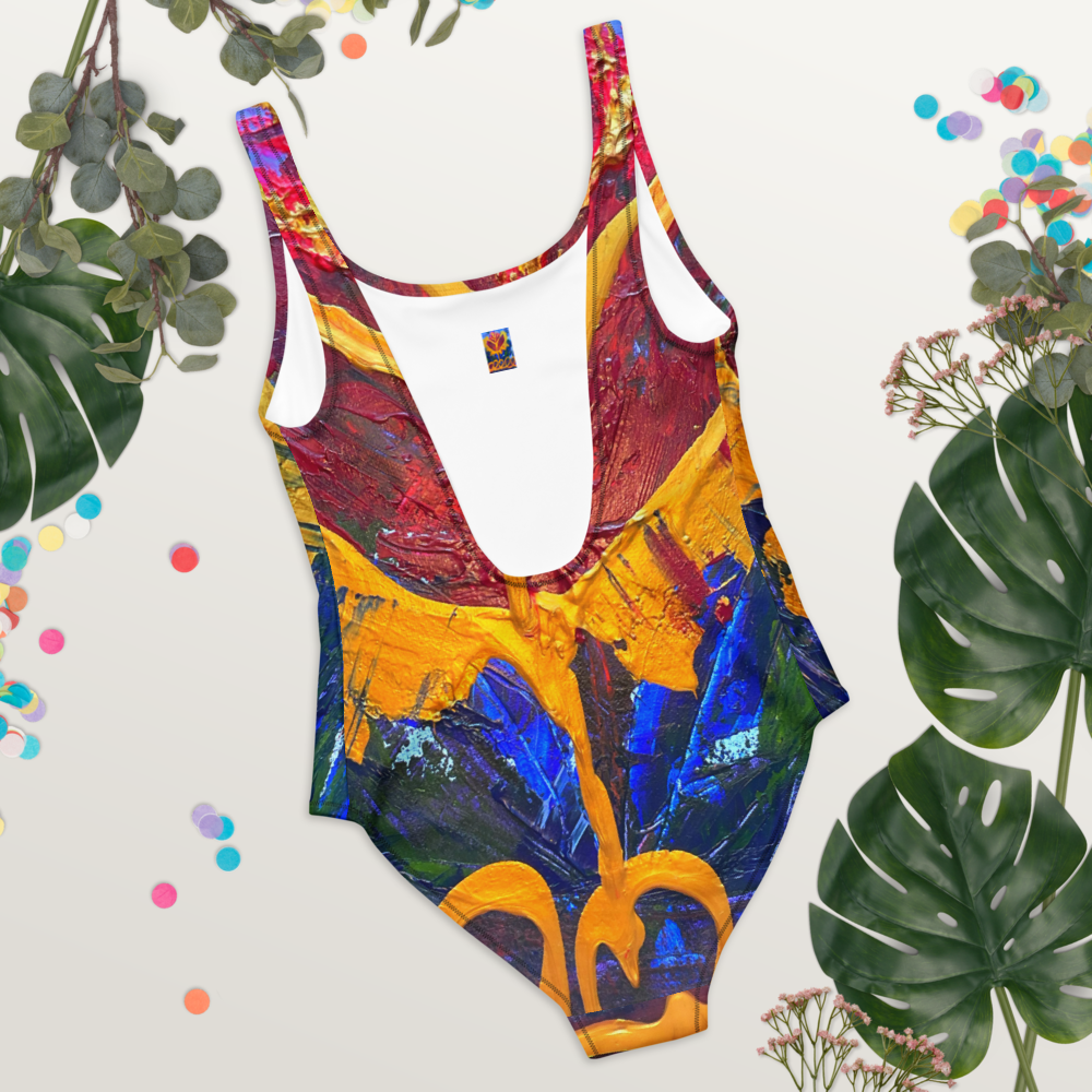 Radiant Abundance: One-Piece Swimsuit