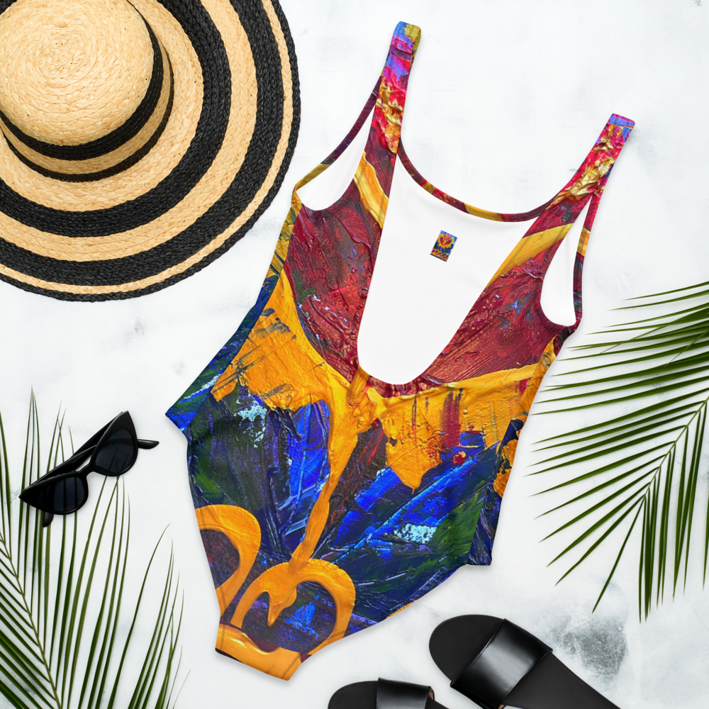 Radiant Abundance: One-Piece Swimsuit