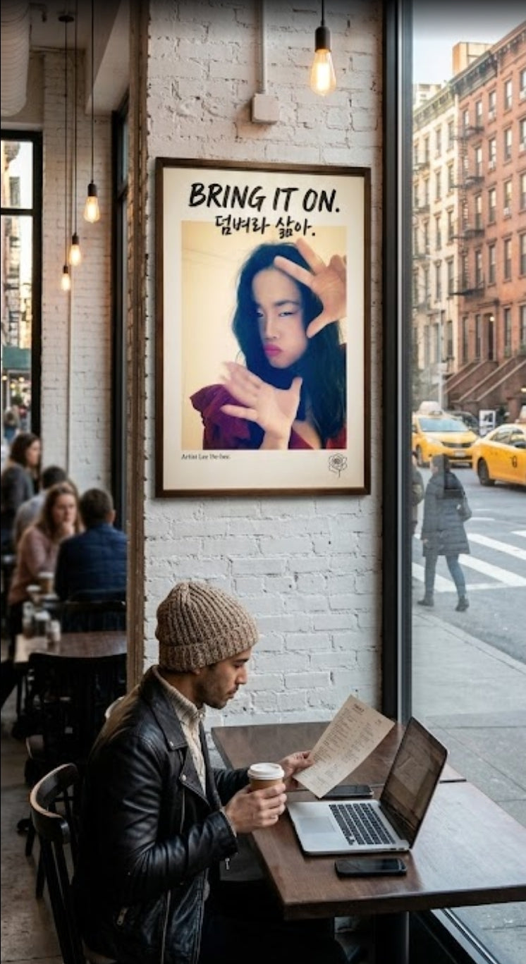 "Bring it on" Signature portrait fine art Poster by artist Nahee