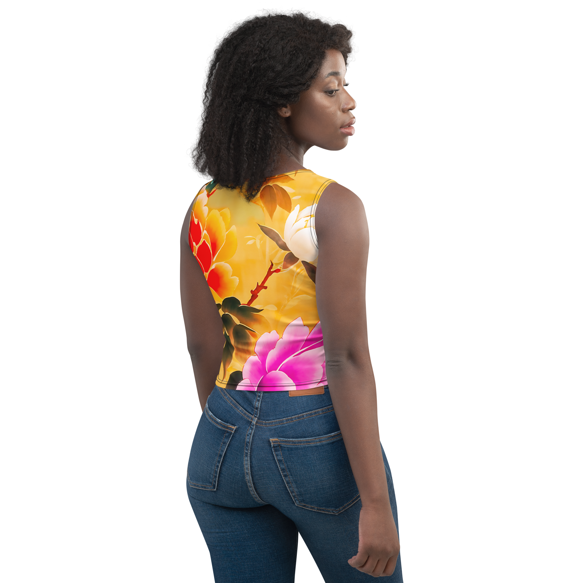Dual  Art  Crop Top
