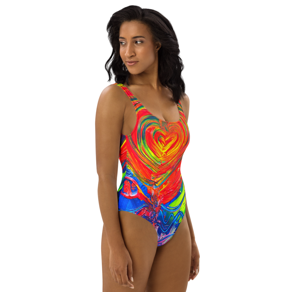Only Love heals: artwork One-Piece Swimsuit