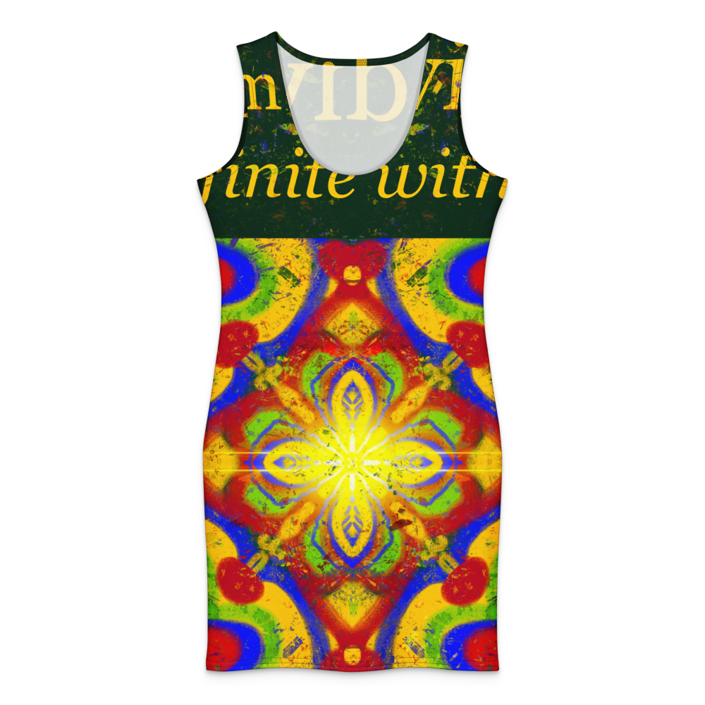 I am Abundant , Infinite Within: Cotton bodycon dress