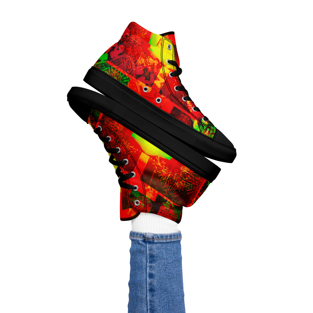 Women’s high top canvas shoes