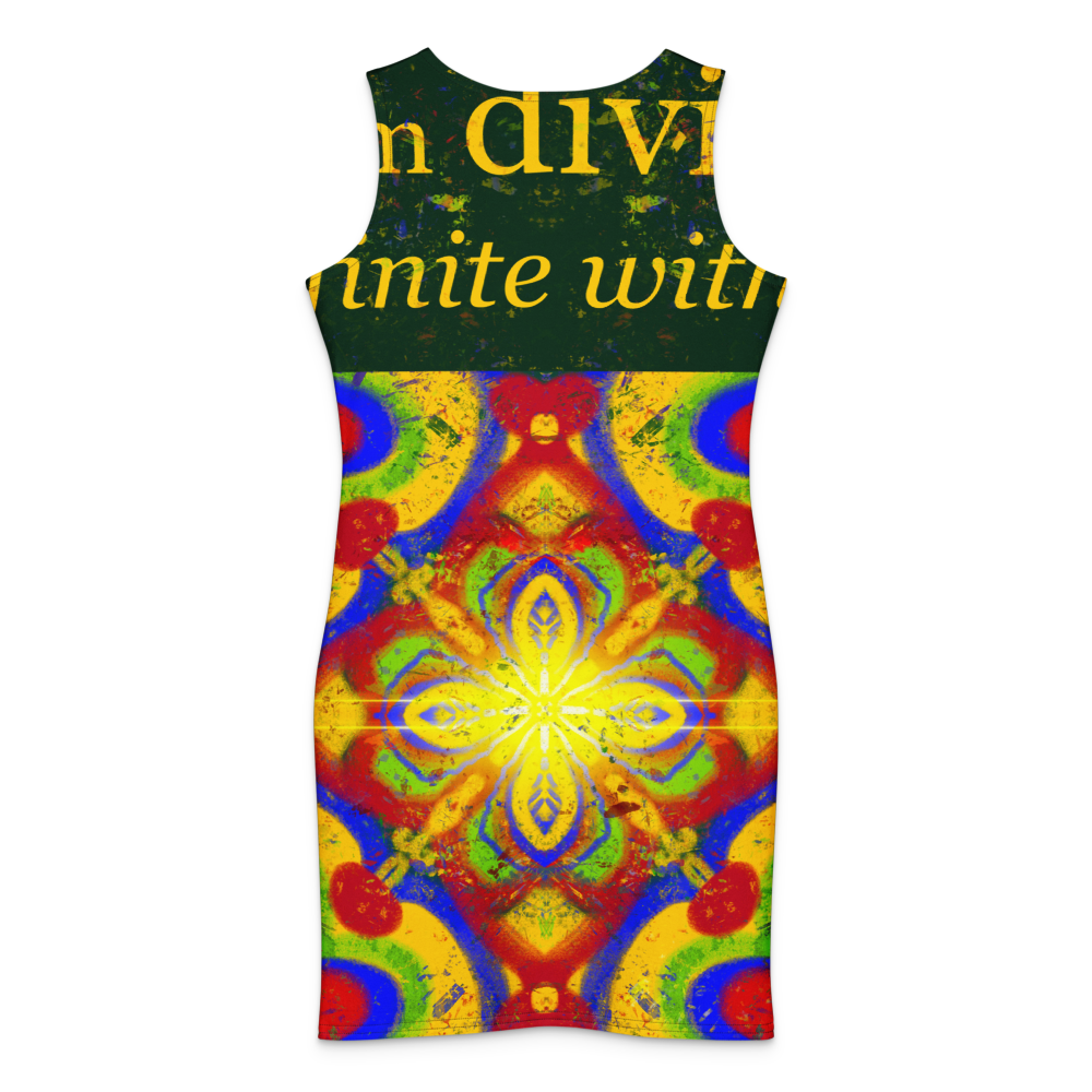 I am Abundant , Infinite Within: Cotton bodycon dress