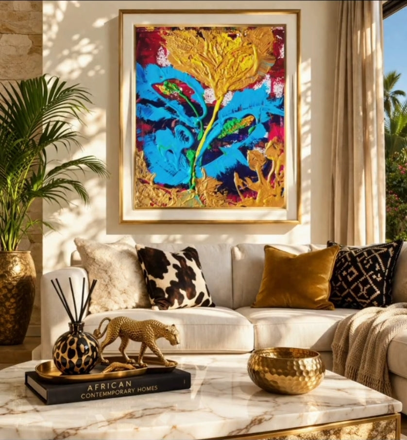 Ascension in Turquoise and Gold