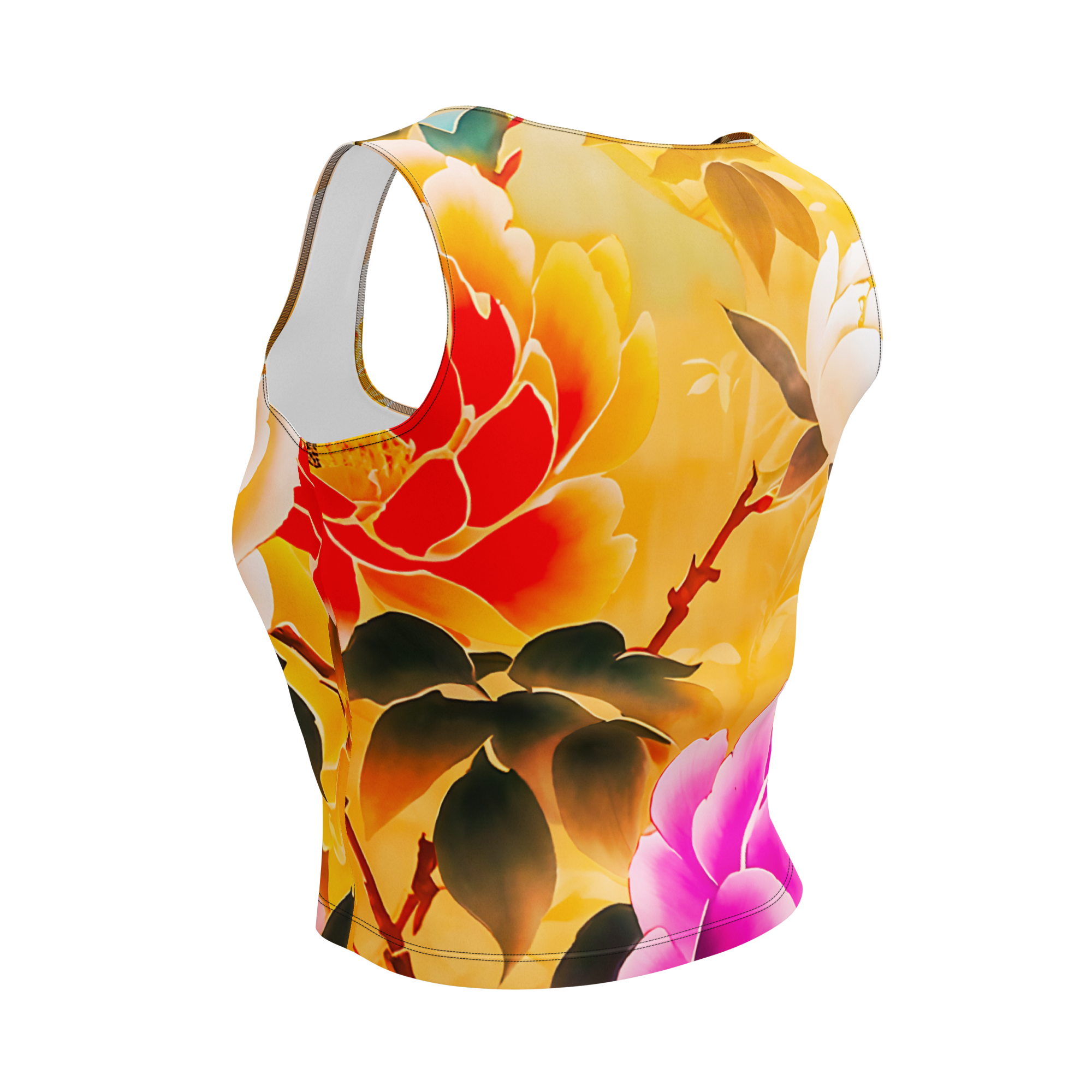 Dual  Art  Crop Top