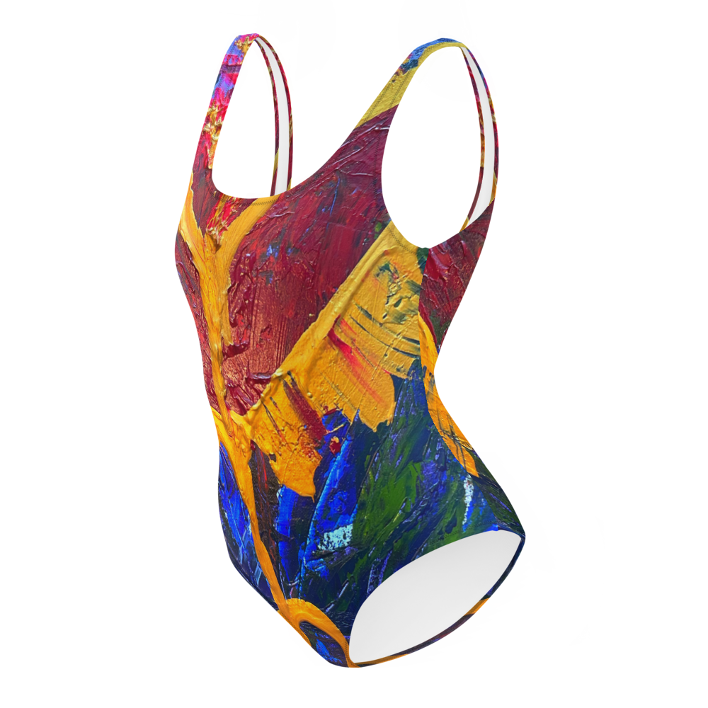 Radiant Abundance: One-Piece Swimsuit