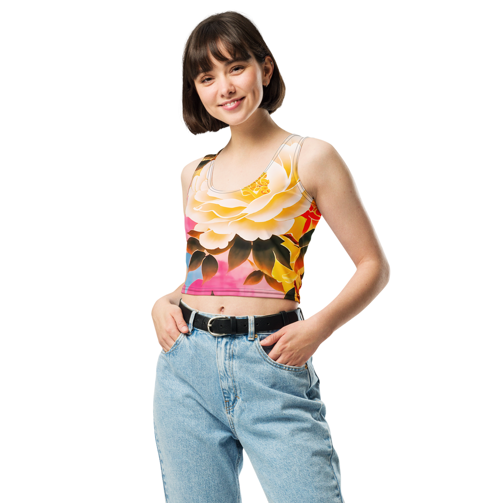 Dual  Art  Crop Top