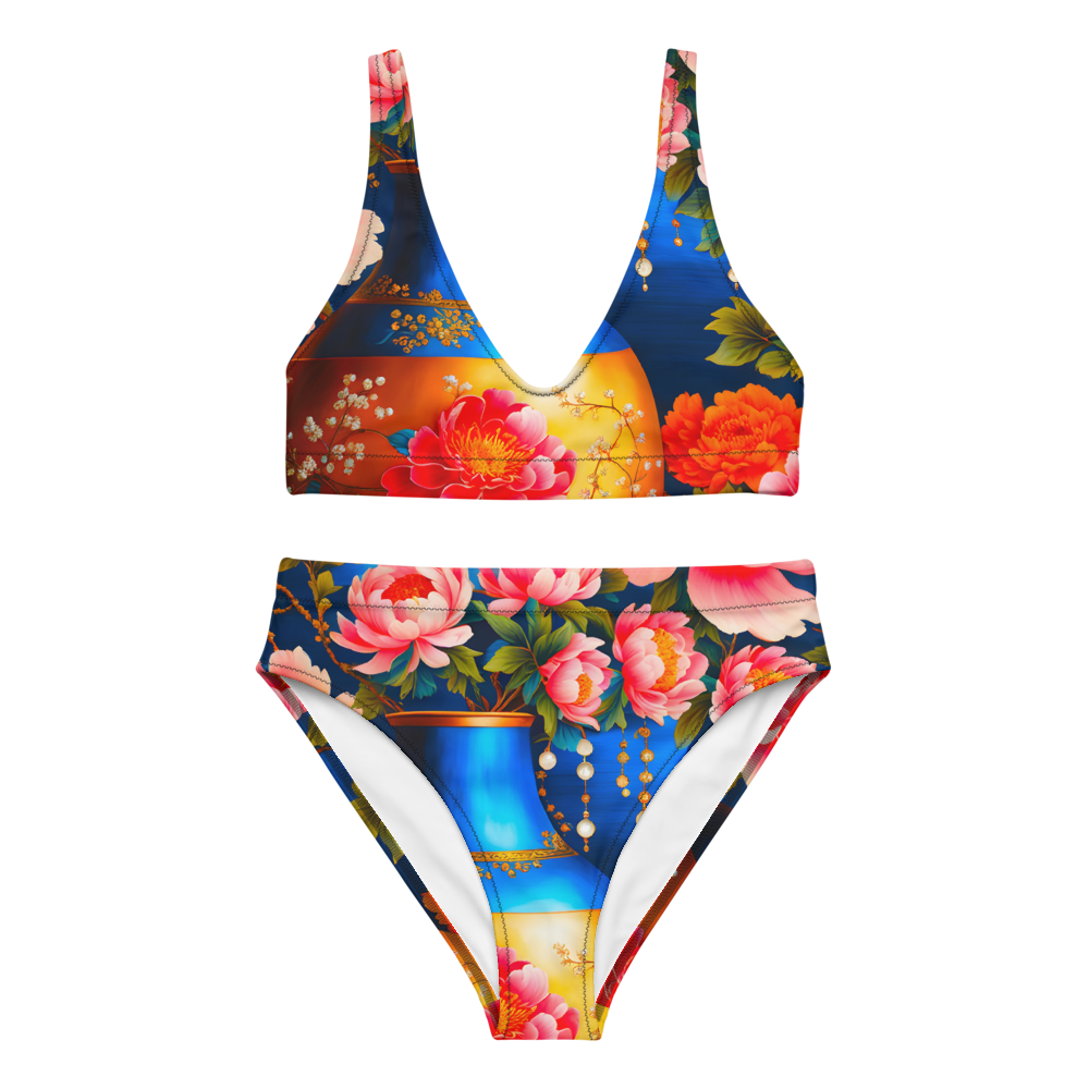 Recycled high-waisted bikini