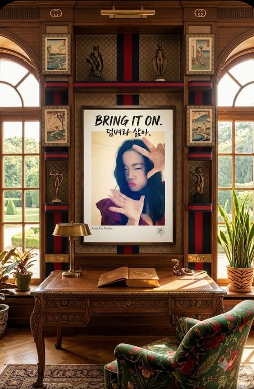 "Bring it on" Signature portrait fine art Poster by artist Nahee