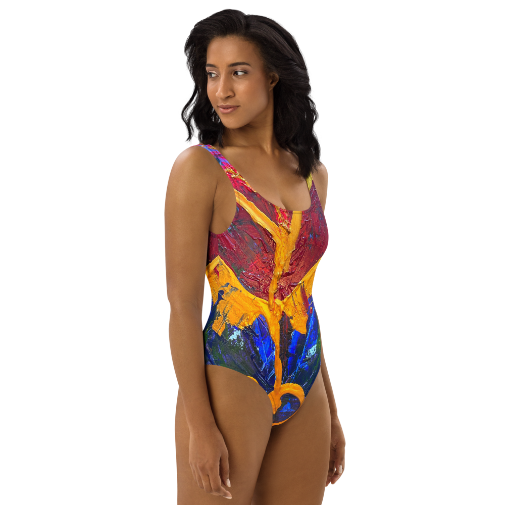 Radiant Abundance: One-Piece Swimsuit