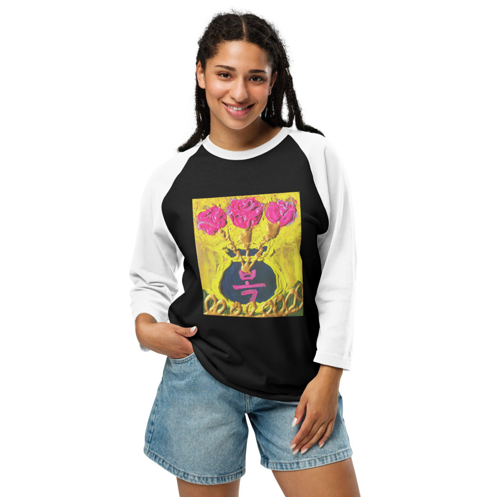 3/4 sleeve raglan shirt