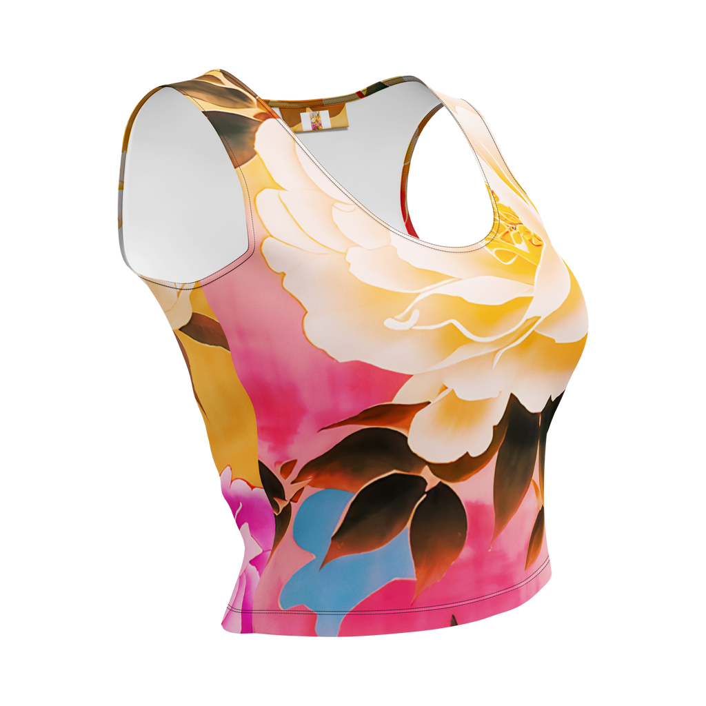 Dual  Art  Crop Top
