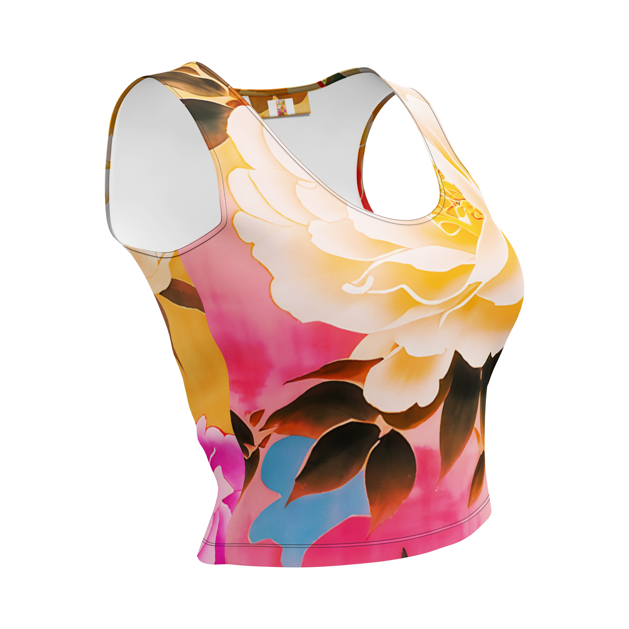 Dual  Art  Crop Top