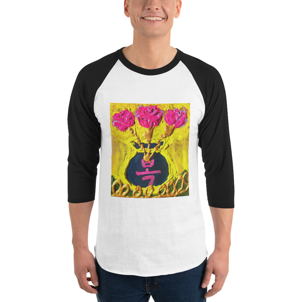3/4 sleeve raglan shirt