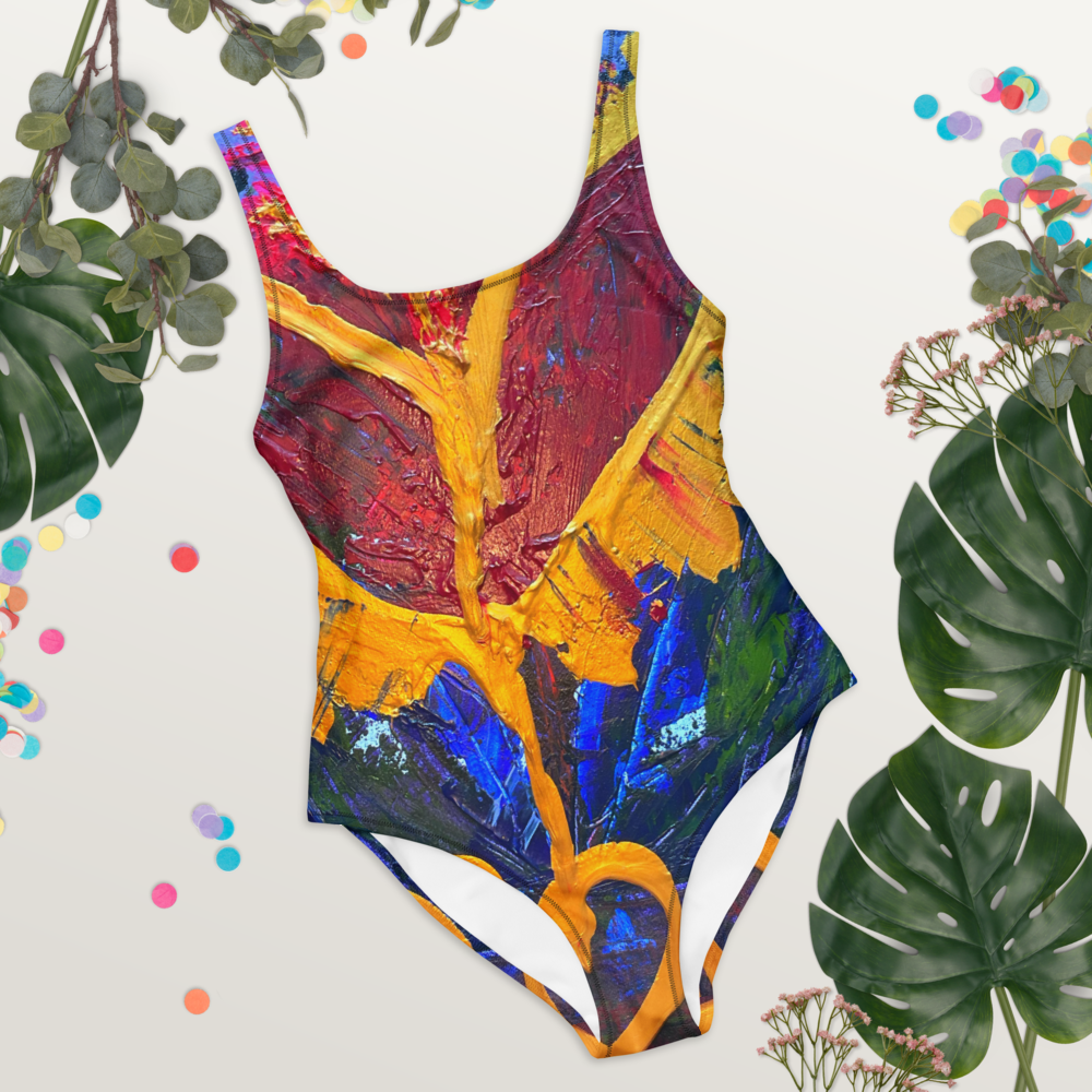 Radiant Abundance: One-Piece Swimsuit