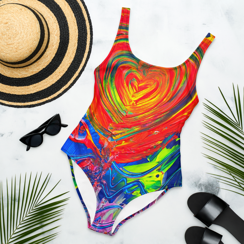 Only Love heals: artwork One-Piece Swimsuit