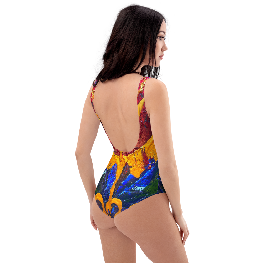 Radiant Abundance: One-Piece Swimsuit
