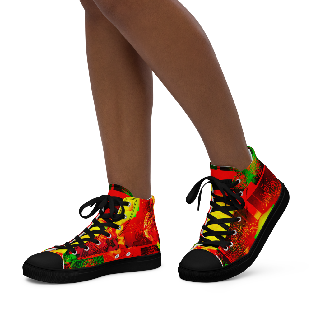 Women’s high top canvas shoes