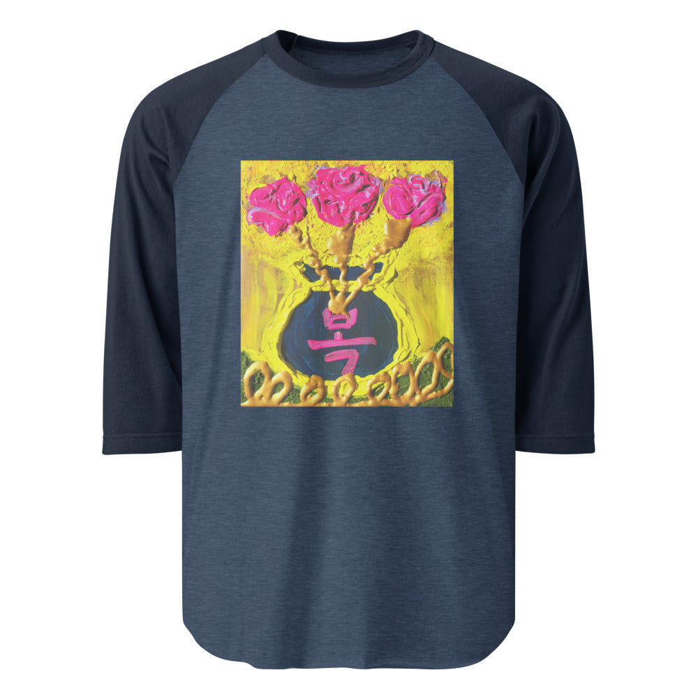 3/4 sleeve raglan shirt