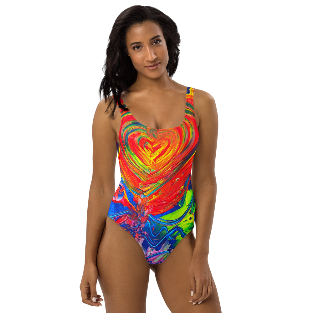 Only Love heals: artwork One-Piece Swimsuit