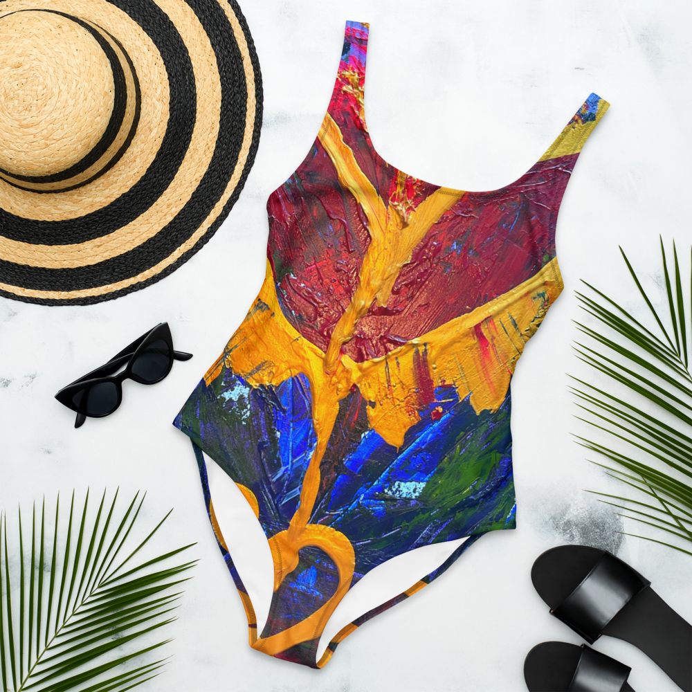 Radiant Abundance: One-Piece Swimsuit