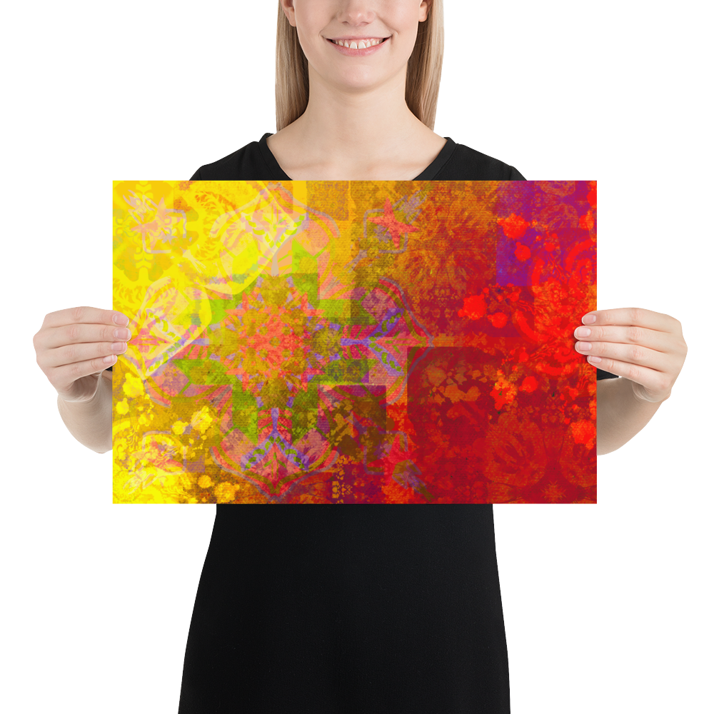 Mandala of Consciousness: Channeled art Poster