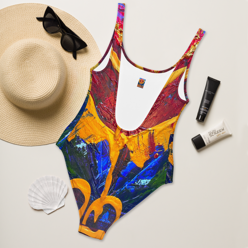 Radiant Abundance: One-Piece Swimsuit