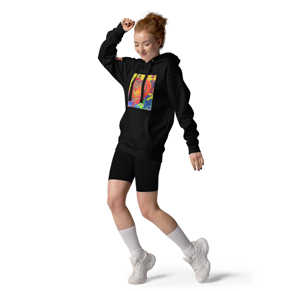 Only Love, Only 사랑 : Unisex Hoodie(Channeled abstract art)