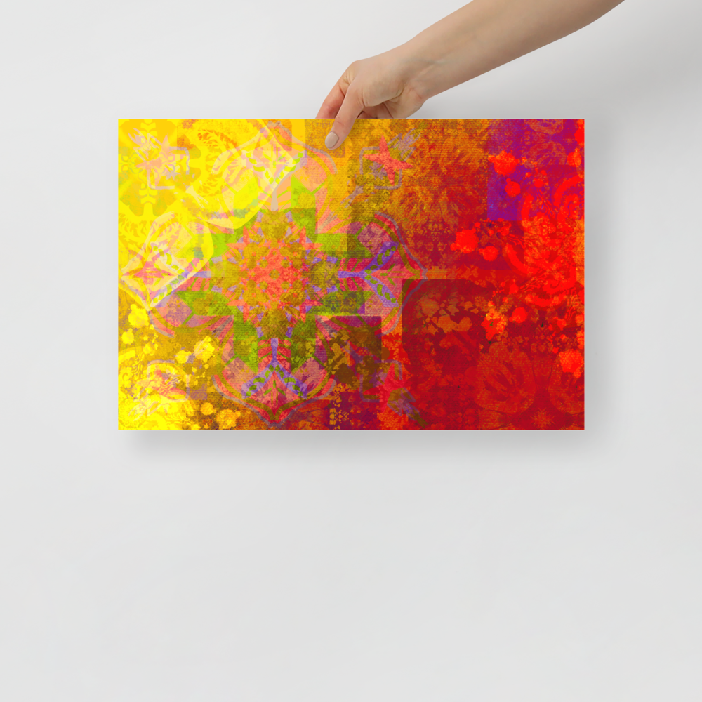 Mandala of Consciousness: Channeled art Poster