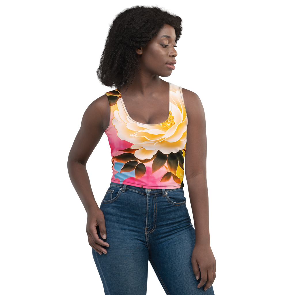 Dual  Art  Crop Top