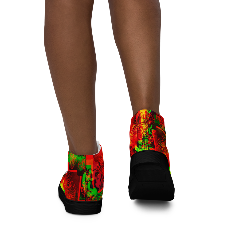 Women’s high top canvas shoes