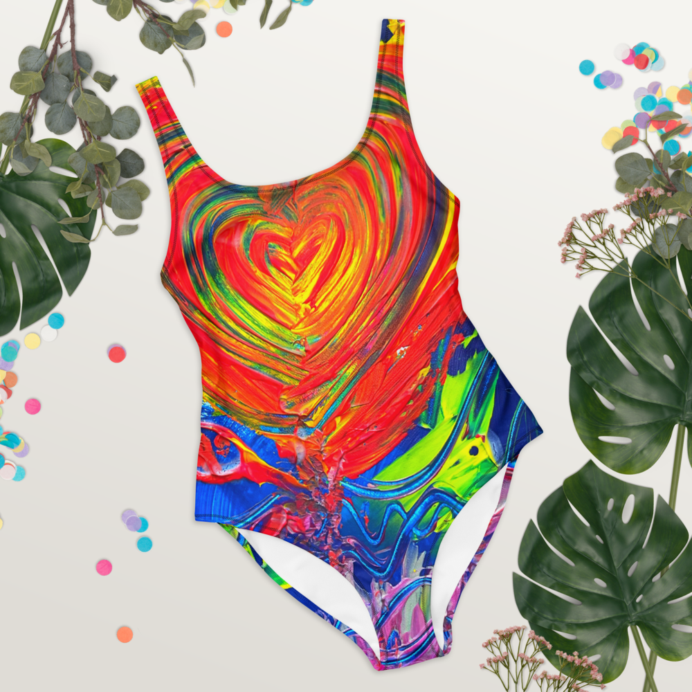 Only Love heals: artwork One-Piece Swimsuit