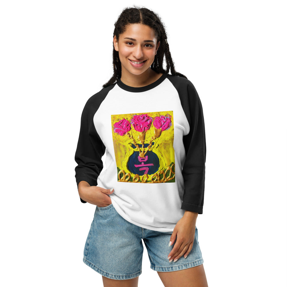 3/4 sleeve raglan shirt