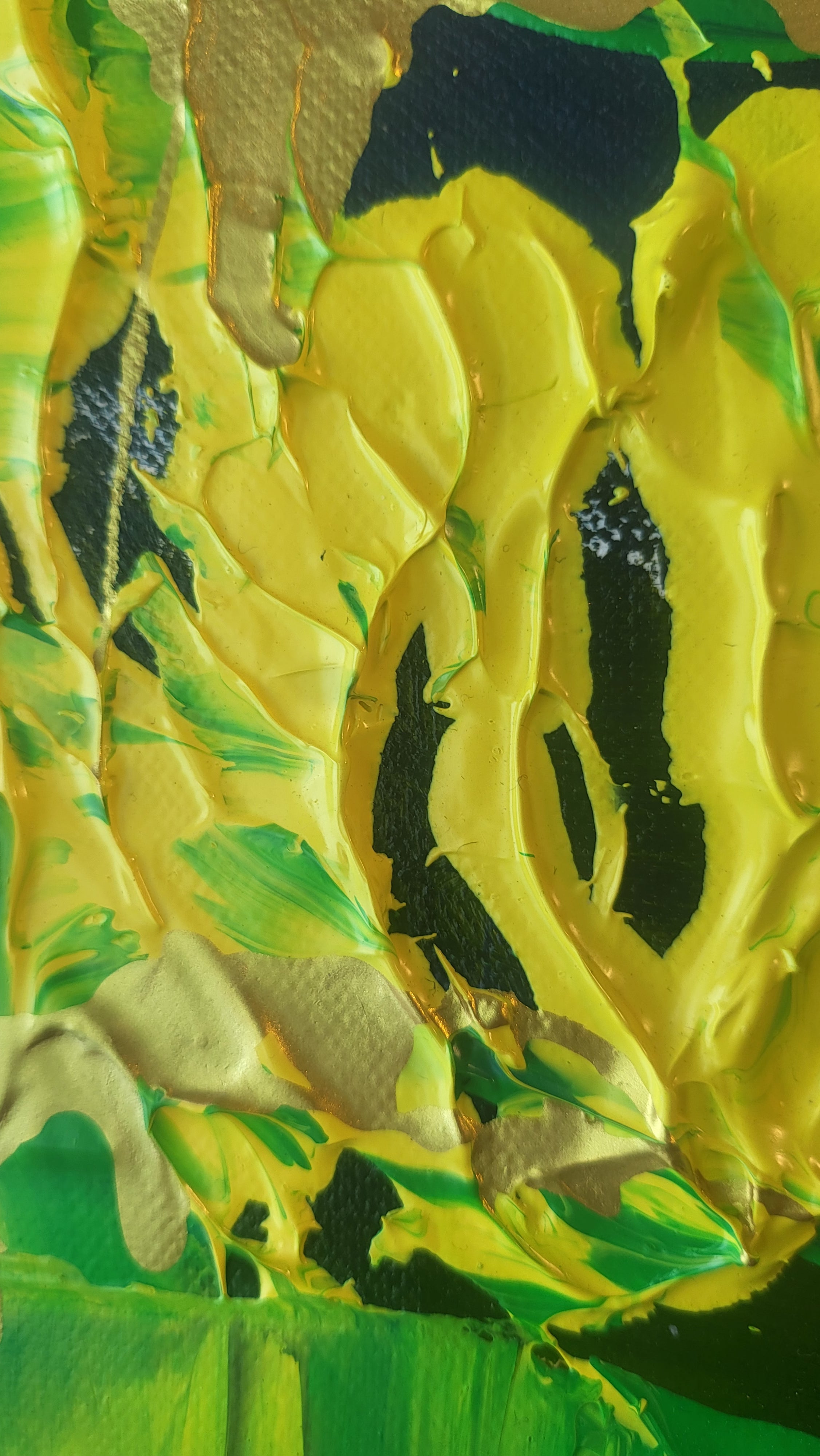 The Sacred  Flow: Vibrant Pulse of Gold