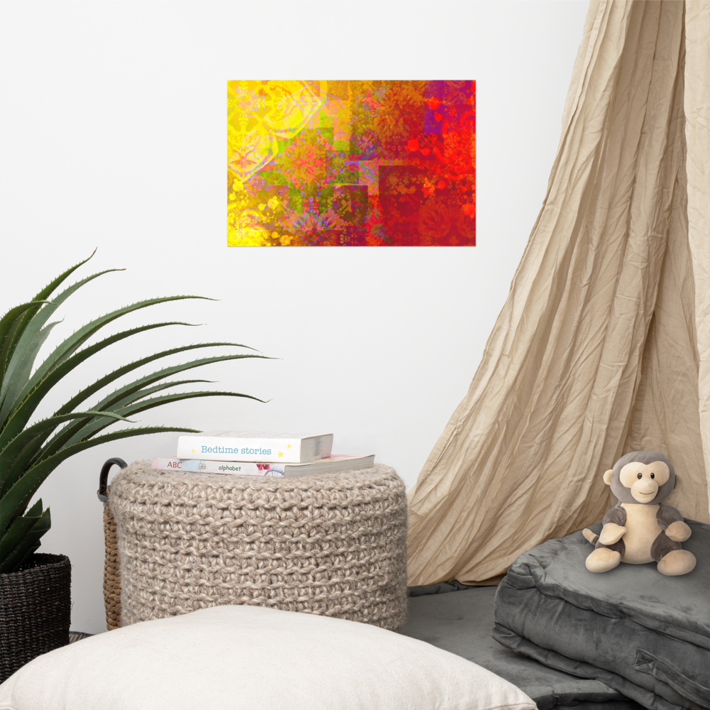 Mandala of Consciousness: Channeled art Poster