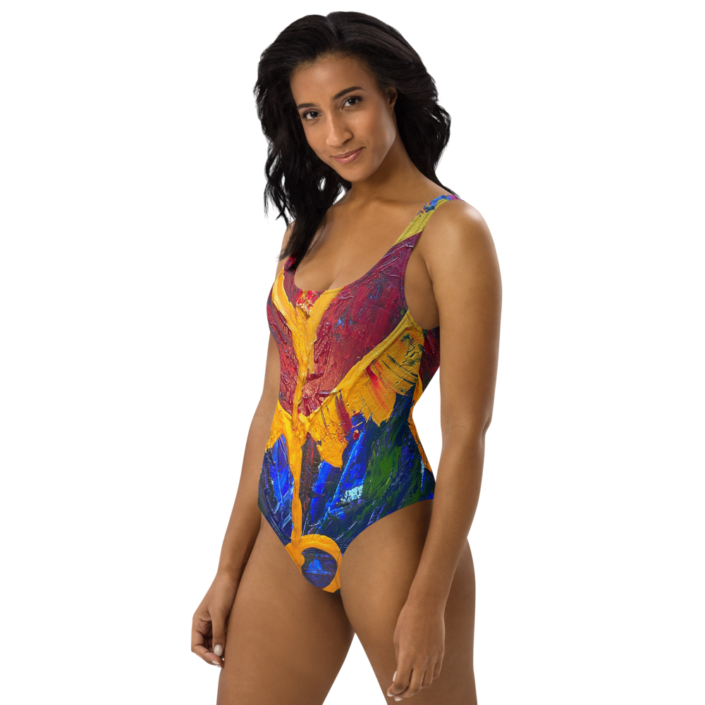 Radiant Abundance: One-Piece Swimsuit