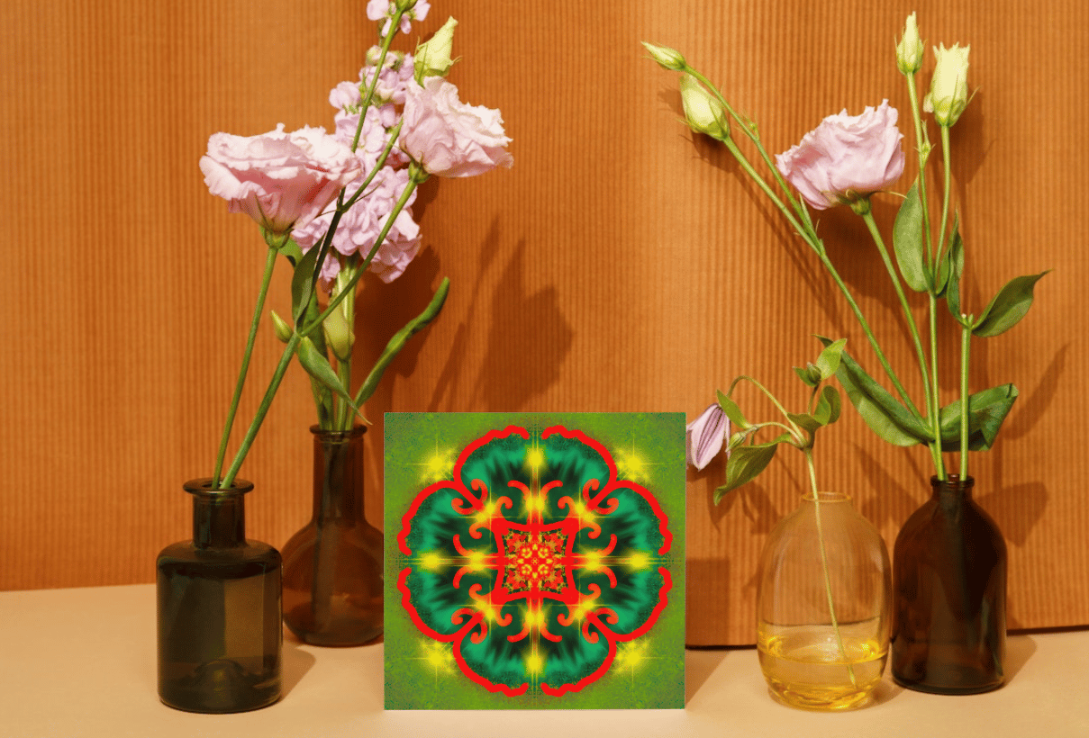 **Sacred Portal 9** – Vibrant Mandala Digital Art Print | Ultra HD 9000x9000px Instant Download