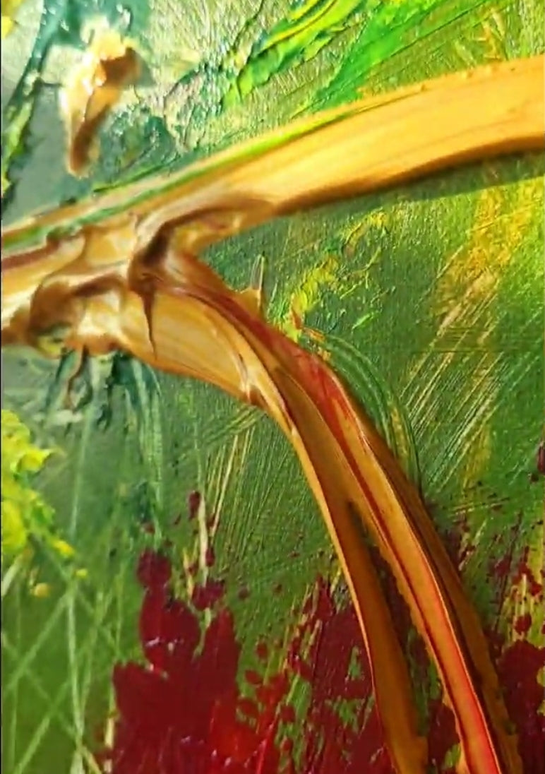 Golden rose Vase