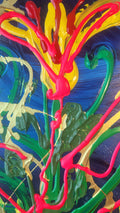 The Sacred  Flow: Vibrant Pulse of Gold