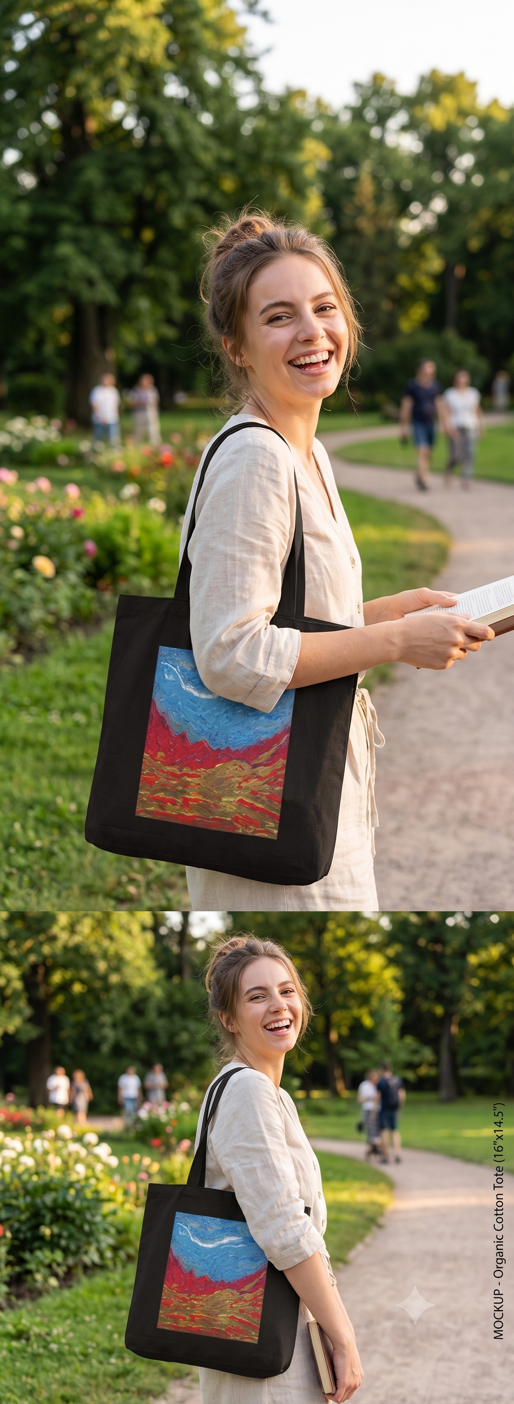 Eco Tote Bag , abstract art print