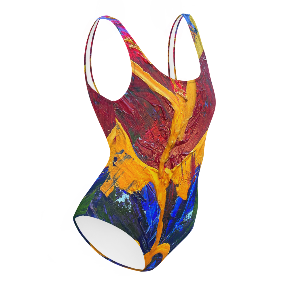 Radiant Abundance: One-Piece Swimsuit