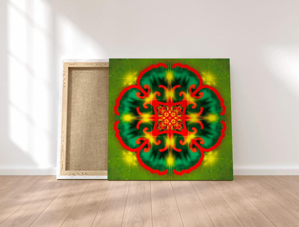 **Sacred Portal 9** – Vibrant Mandala Digital Art Print | Ultra HD 9000x9000px Instant Download