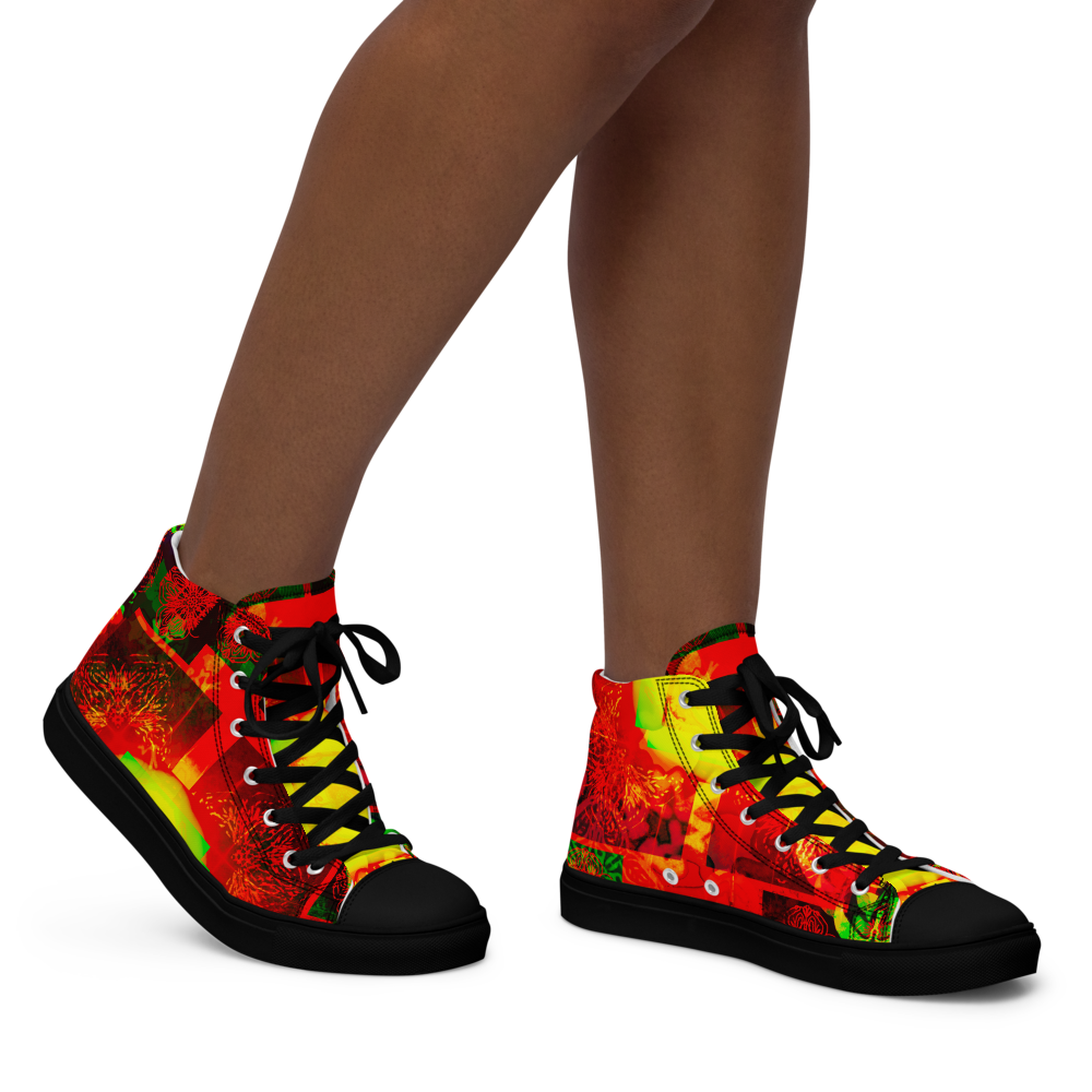 Women’s high top canvas shoes