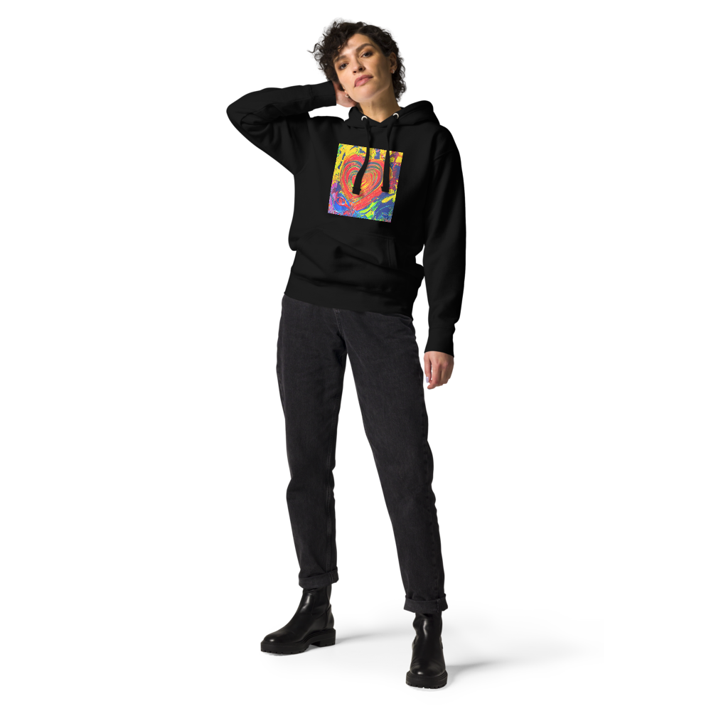 Only Love, Only 사랑 : Unisex Hoodie(Channeled abstract art)